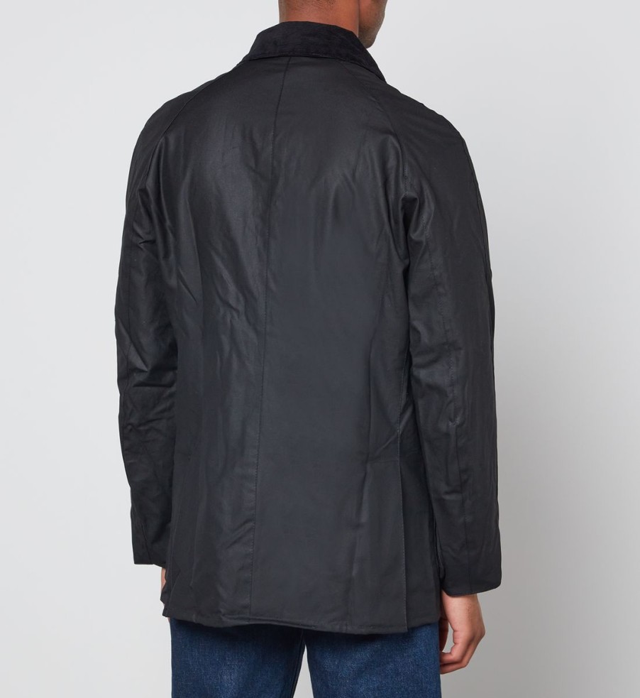 Men Barbour Heritage Coats | Barbour Heritage Men'S Ashby Wax Jacket - Black