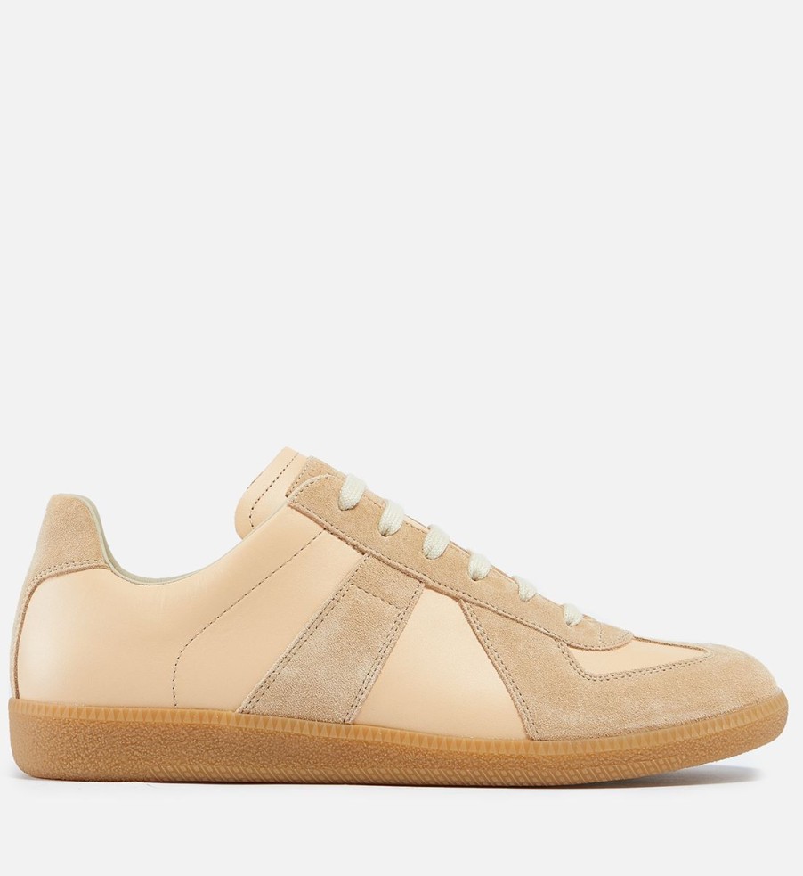 Men Maison Margiela Trainers | Maison Margiela Replica Suede And Leather Trainers