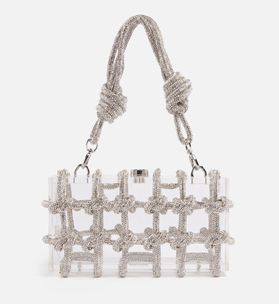 Women Cult Gaia Bags | Cult Gaia Bess Rhinestone-Embellished Acrylic Shoulder Bag