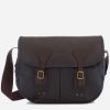 Men Barbour Heritage Bags | Barbour Heritage Men'S Wax Leather Terras Bag - Navy