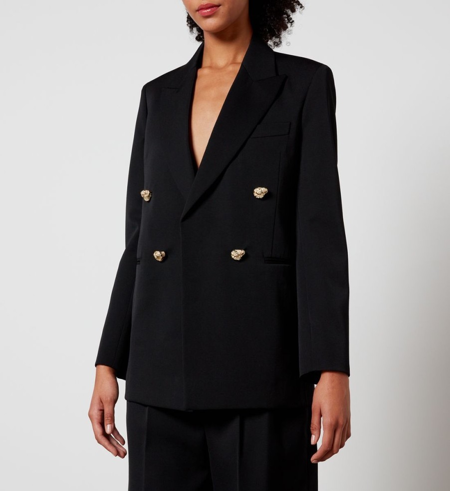 Women Lanvin Jackets | Lanvin Wool Double-Breasted Blazer