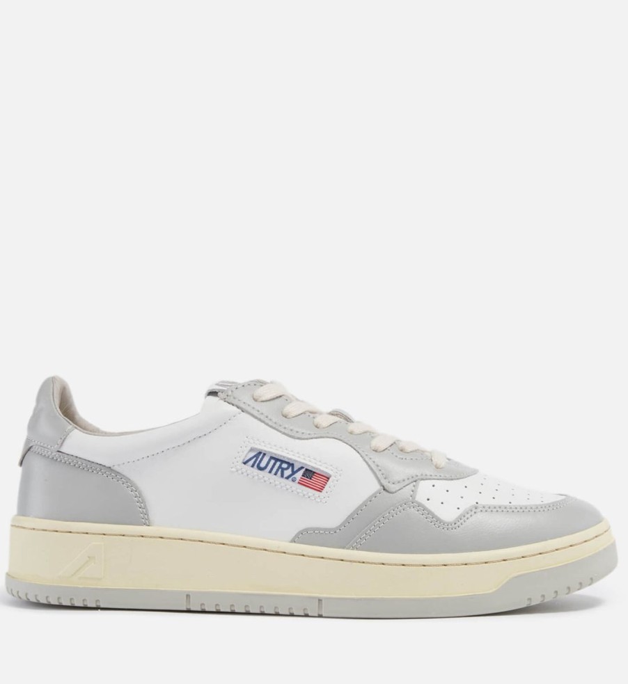 Men Autry Trainers | Autry Men'S Medalist Leather Trainers