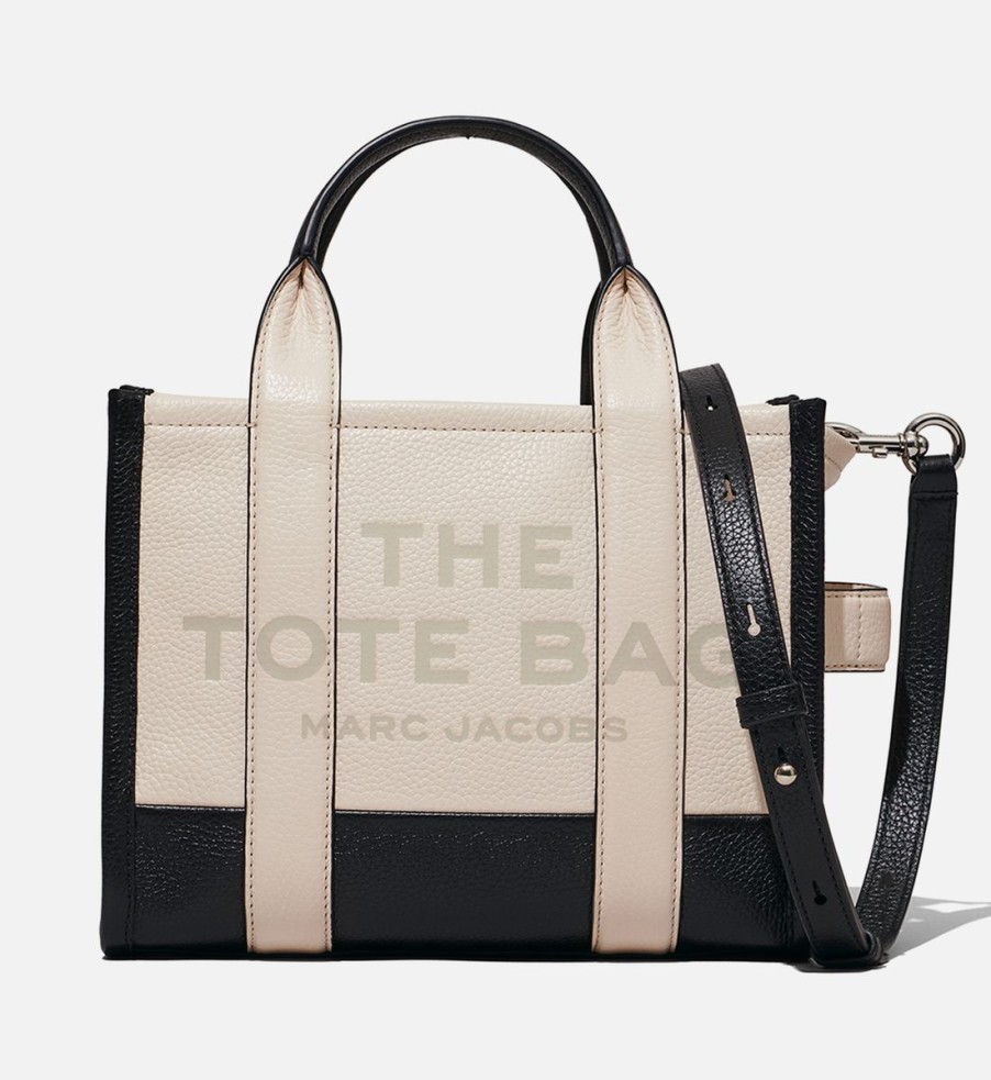 Women Marc Jacobs Bags | Marc Jacobs The Small Tote Colourblock Leather Tote Bag