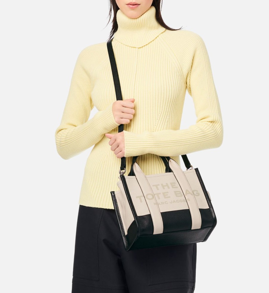 Women Marc Jacobs Bags | Marc Jacobs The Small Tote Colourblock Leather Tote Bag