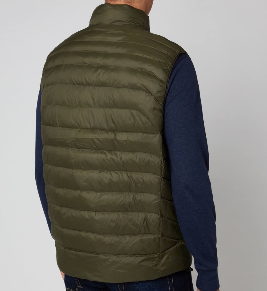 Men Polo Ralph Lauren Coats | Polo Ralph Lauren Men'S Terra Poly Filled Gilet - Dark Loden