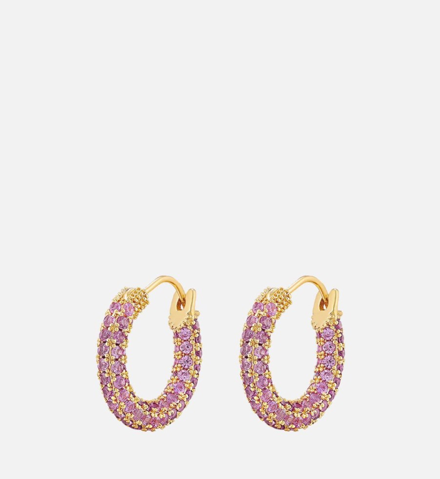 Women Luv AJ Jewellery | Luv Aj Pave Amalfi Plated Brass Crystal Earrings