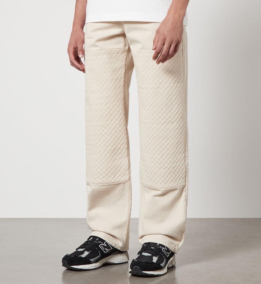 Men Axel Arigato Trousers | Axel Arigato Grate Embossed Cotton-Twill Trousers