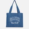 Women GANNI Bags | Ganni Large Easy Denim Tote Bag