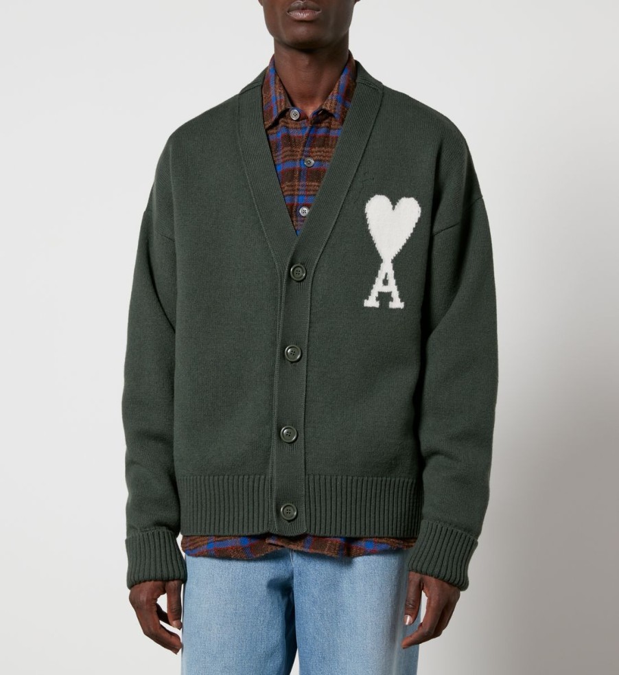 Men AMI x Coggles Cardigans | Ami X Coggles De Coeur Wool Cardigan