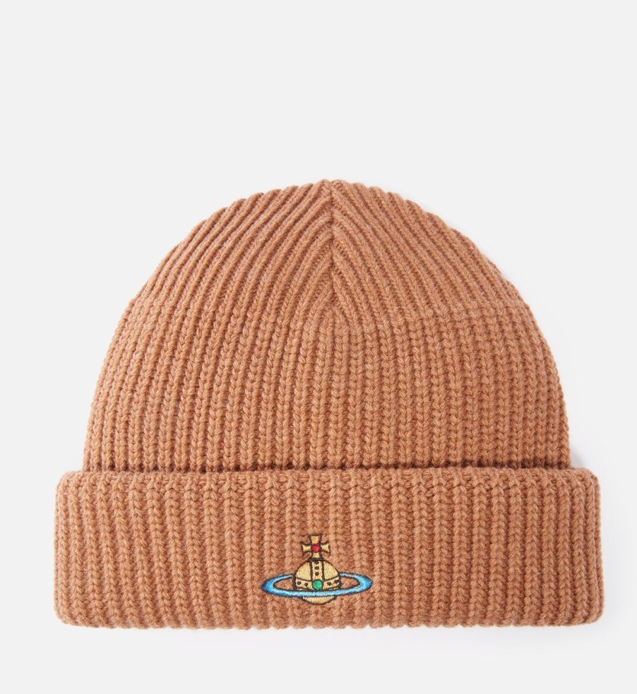 Men Vivienne Westwood Hats | Vivienne Westwood Sporty Ribbed Wool Beanie