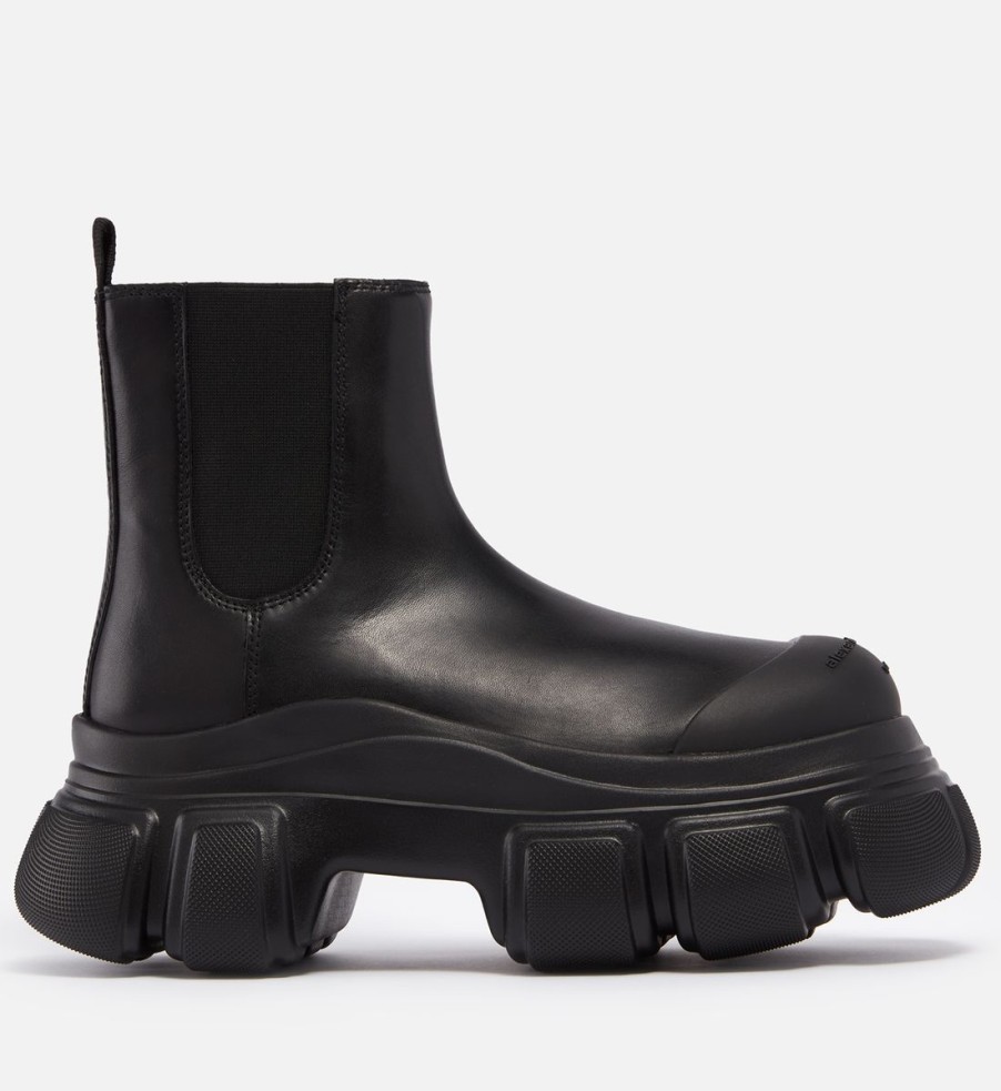 Women Alexander Wang Boots | Alexander Wang Women'S Storm Leather Chelsea Boots