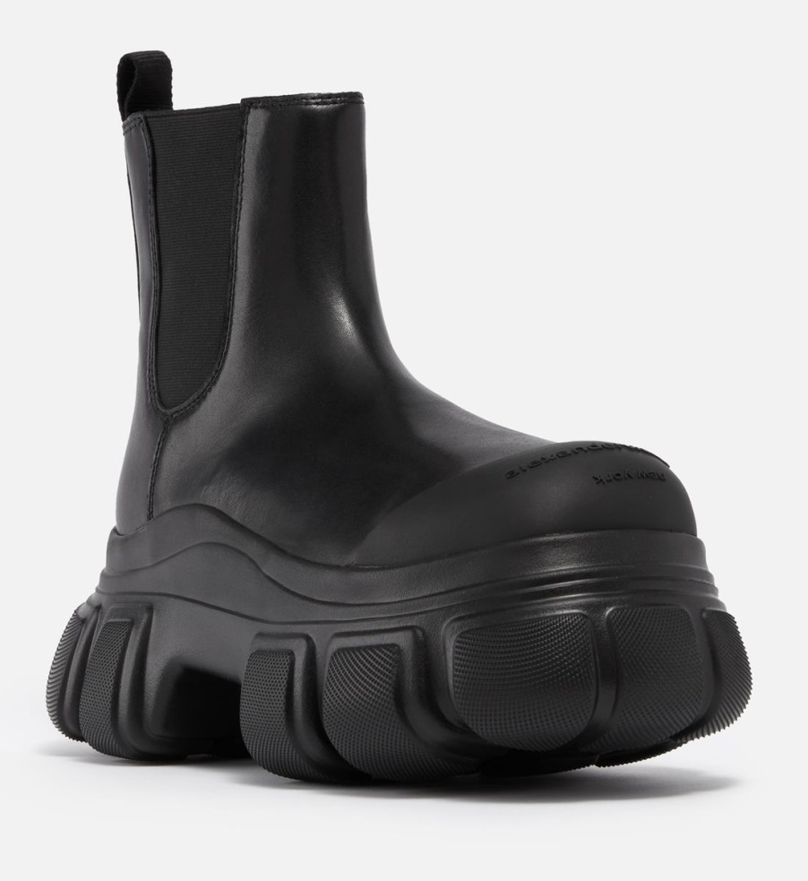 Women Alexander Wang Boots | Alexander Wang Women'S Storm Leather Chelsea Boots