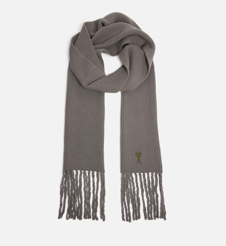 Men AMI x Coggles Scarves | Ami X Coggles Intarsia-Knit Wool Scarf