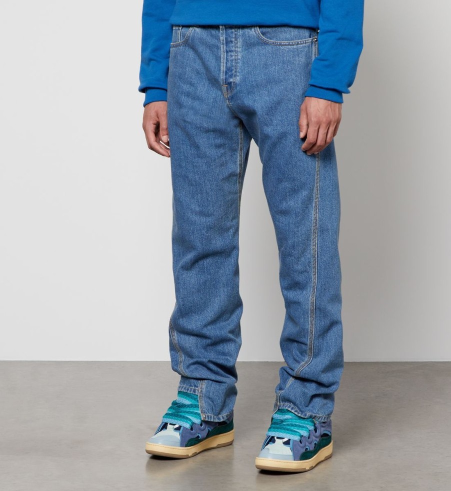 Men Lanvin Jeans | Lanvin Tapered Denim Jeans