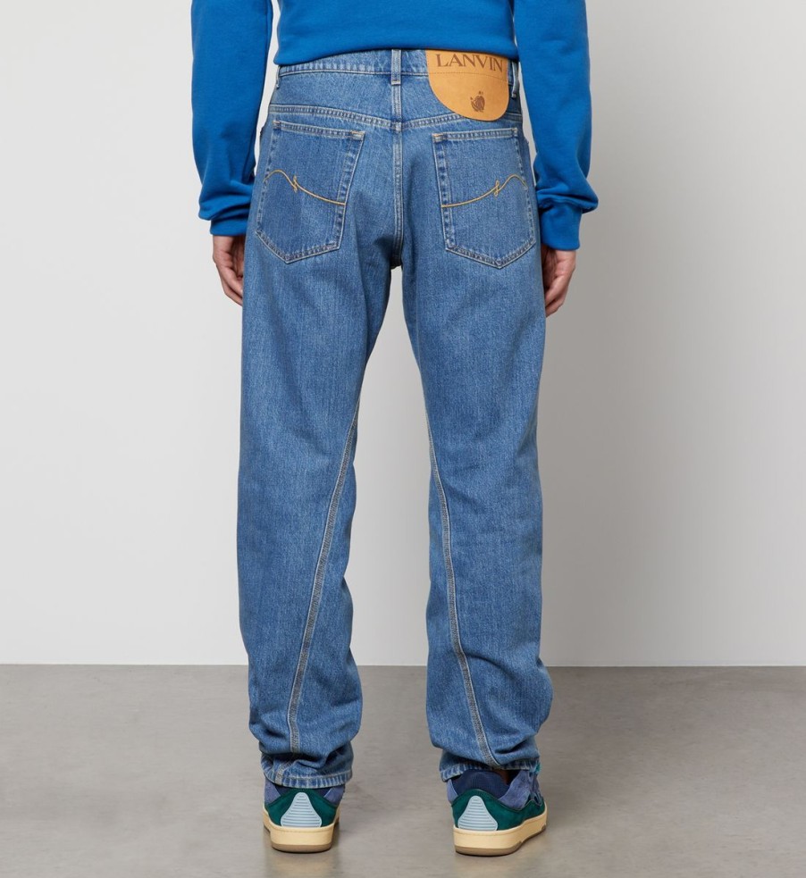 Men Lanvin Jeans | Lanvin Tapered Denim Jeans