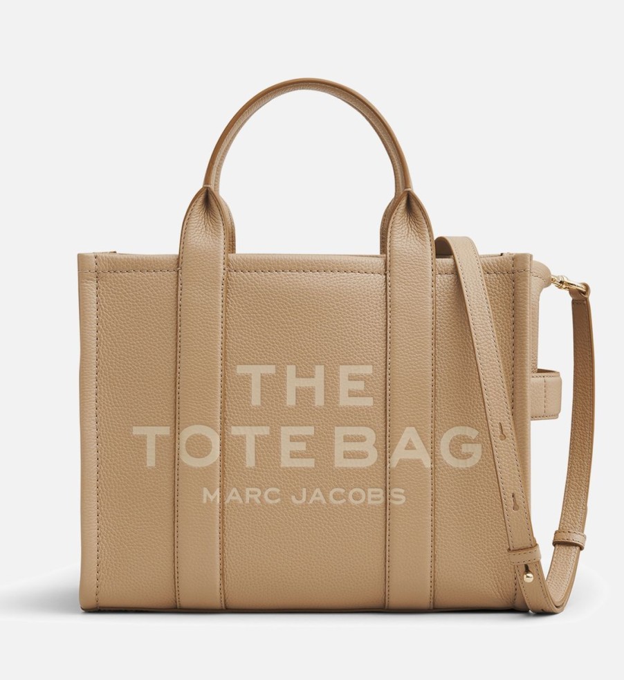 Women Marc Jacobs Bags | Marc Jacobs Women'S The Leather Medium Tote Bag