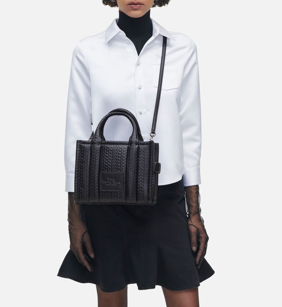 Women Marc Jacobs Bags | Marc Jacobs The Dtm Monogram Small Leather Tote Bag