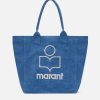 Women Isabel Marant Bags | Isabel Marant Small Yenky Denim Tote Bag