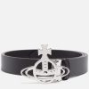 Men Vivienne Westwood Belts | Vivienne Westwood Orb Leather Belt