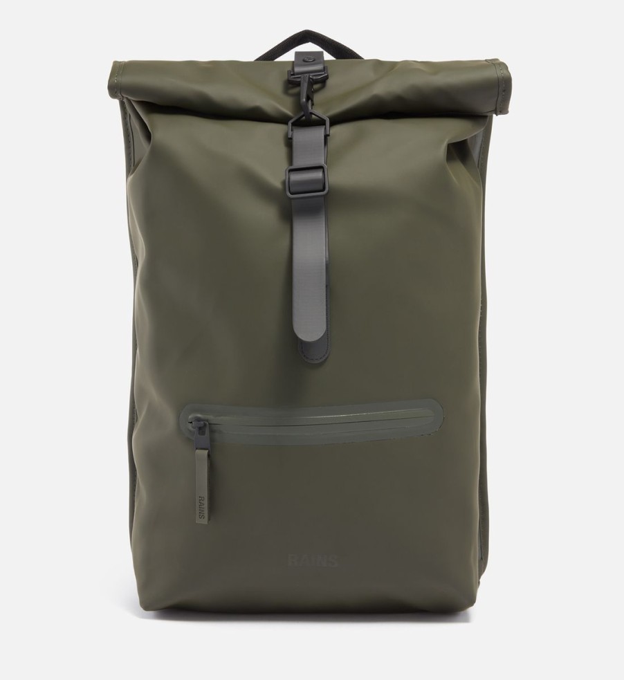 Men Rains Bags | Rains Rolltop Matte-Shell Backpack