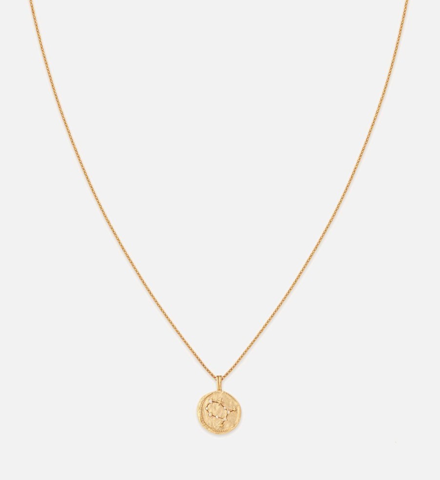 Women Astrid & Miyu Jewellery | Astrid & Miyu Gemini Zodiac 18-Karat Gold-Plated Recycled Sterling Silver Necklace