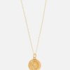 Women Hermina Athens Jewellery | Hermina Athens Women'S Luna Small Thin Necklace - Gold