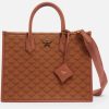 Women MCM Bags | Mcm Lauretos Coated-Canvas And Leather Tote Bag