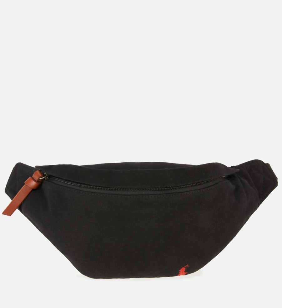 Men Polo Ralph Lauren Bags | Polo Ralph Lauren Men'S Medium Waistpack Bag - Polo Black