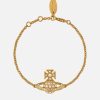 Women Vivienne Westwood Jewellery | Vivienne Westwood Luzia Bas Relief Gold-Tone Bracelet