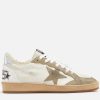 Women Golden Goose Trainers | Golden Goose Women'S Ball Star Shearling-Lined Leather Trainers