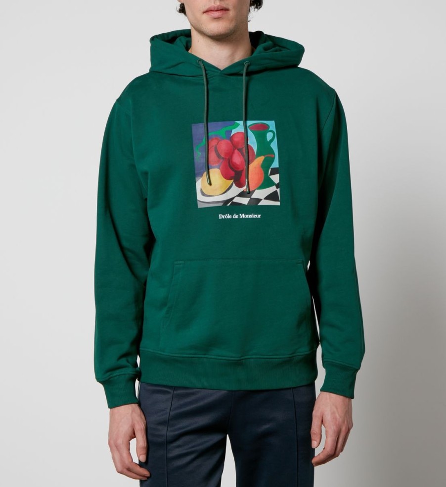 Men Drôle De Monsieur Sweatshirts | Drole De Monsieur Le Hoodie Nature Morte Cotton-Ponte Hoodie