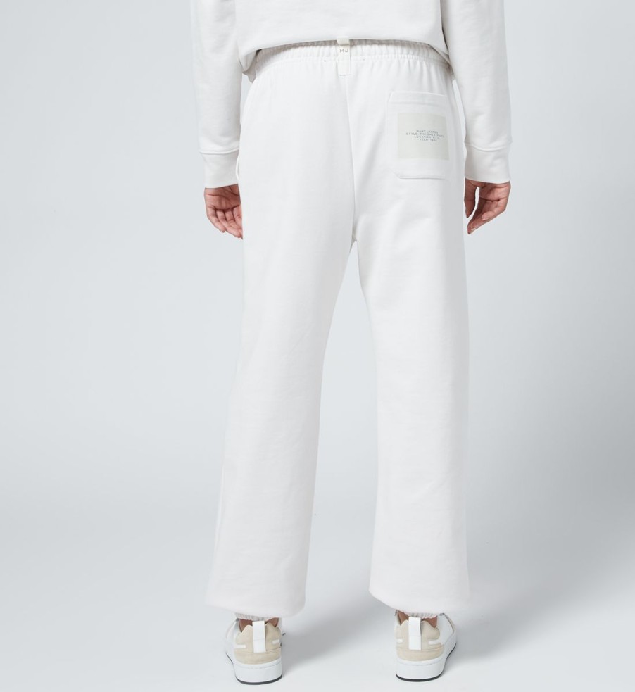 Women Marc Jacobs Trousers | Marc Jacobs Women'S The Sweatpants - Chalk