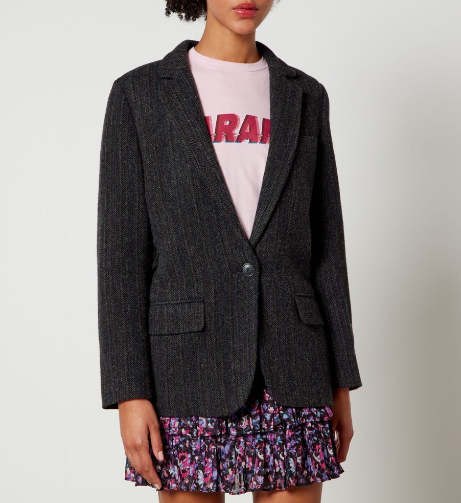 Women Marant Etoile Jackets | Marant Etoile Charlyne Wool Blazer