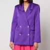 Women Cras Jackets | Cras Samy Oversized Satin Blazer