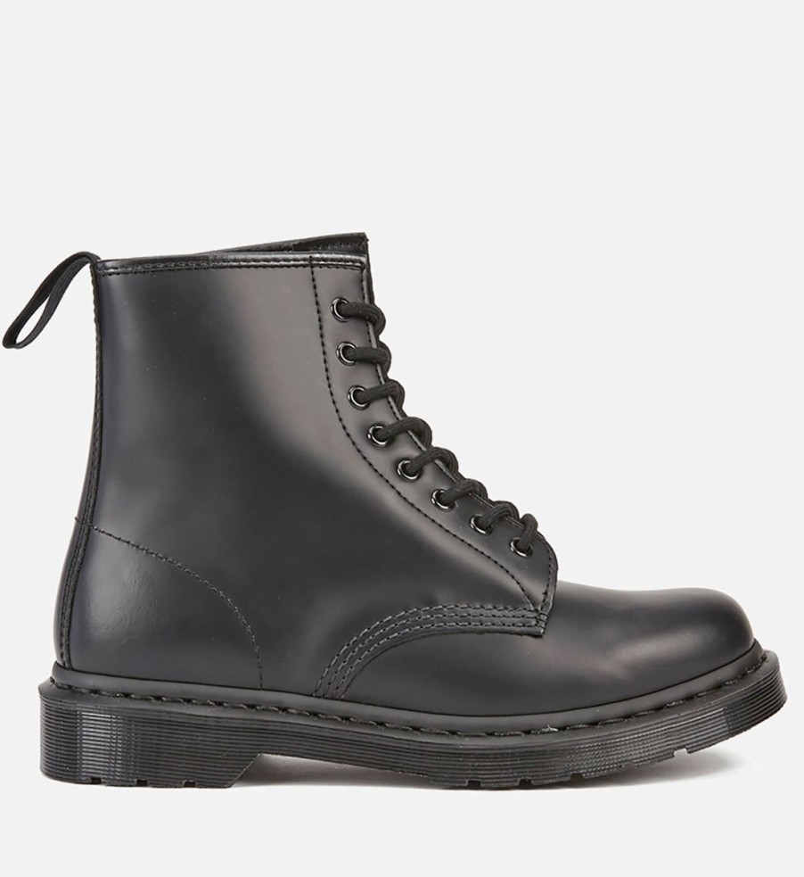 Men Dr. Martens Boots | Dr. Martens 1460 Mono Smooth Leather 8-Eye Boots - Black