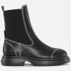 Women GANNI Boots | Ganni Women'S Everyday Mid Faux Leather Chelsea Boots