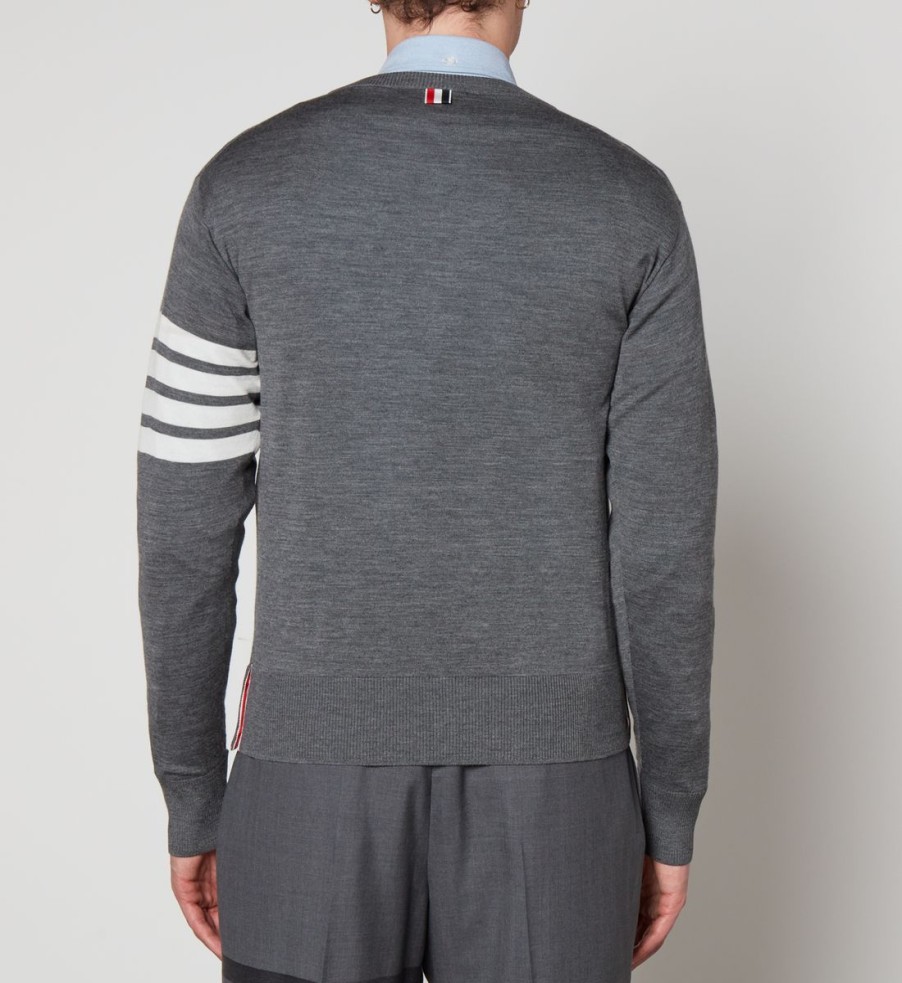 Men Thom Browne Knitwear | Thom Browne Crewneck Wool Jumper