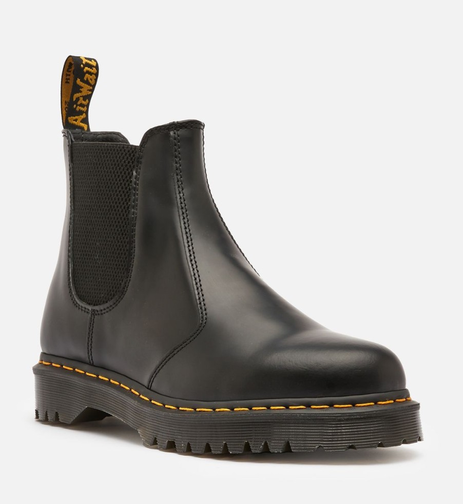 Men Dr. Martens Boots | Dr. Martens 2976 Bex Smooth Leather Chelsea Boots - Black