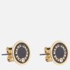 Women Marc Jacobs Jewellery | Marc Jacobs The Medallion Gold-Tone, Enamel And Crystal Earrings