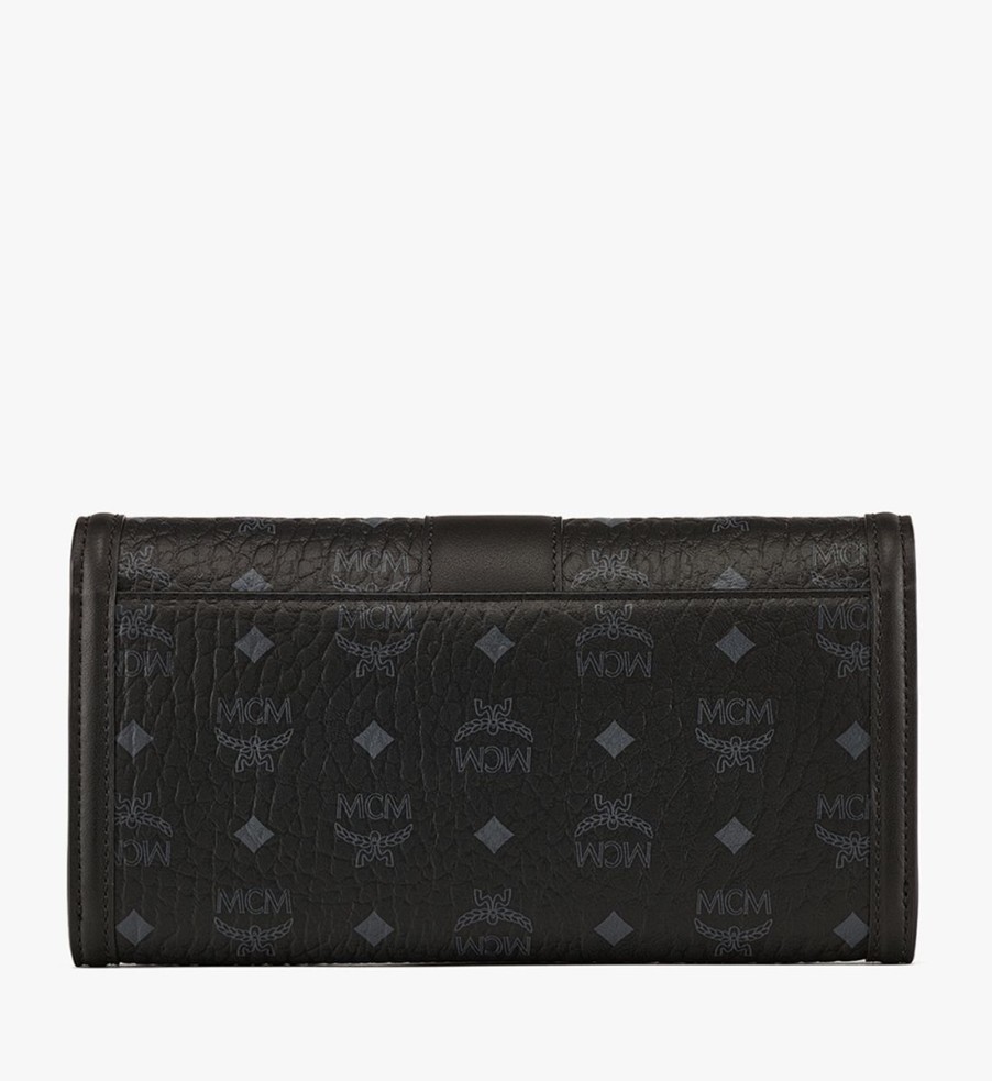 Women MCM Purses | Mcm Tracy Large Coated-Canvas Wallet