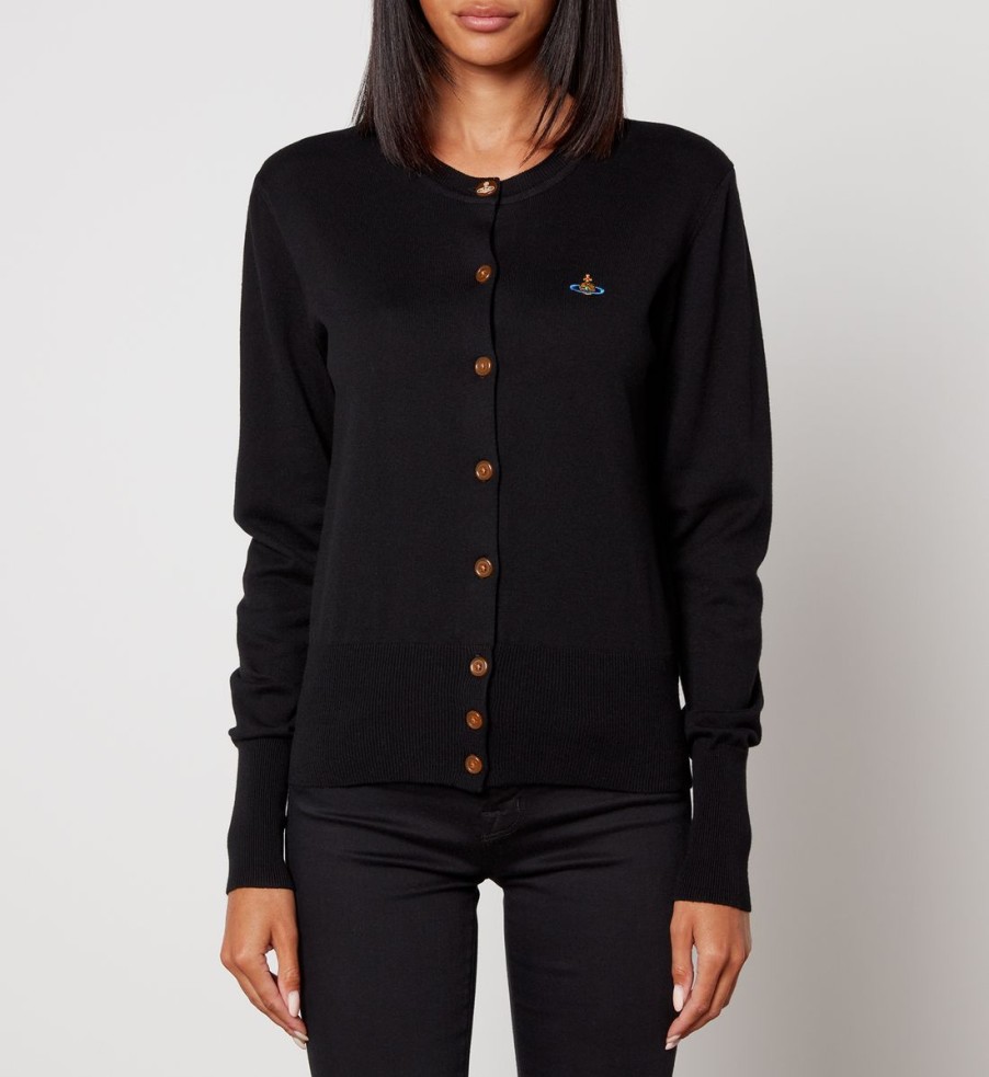 Women Vivienne Westwood Knitwear | Vivienne Westwood Bea Cotton And Cashmere-Blend Cardigan