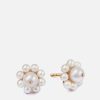 Women Daisy London Jewellery | Daisy London Shrimps Pearl 18-Karat Gold-Plated Earrings