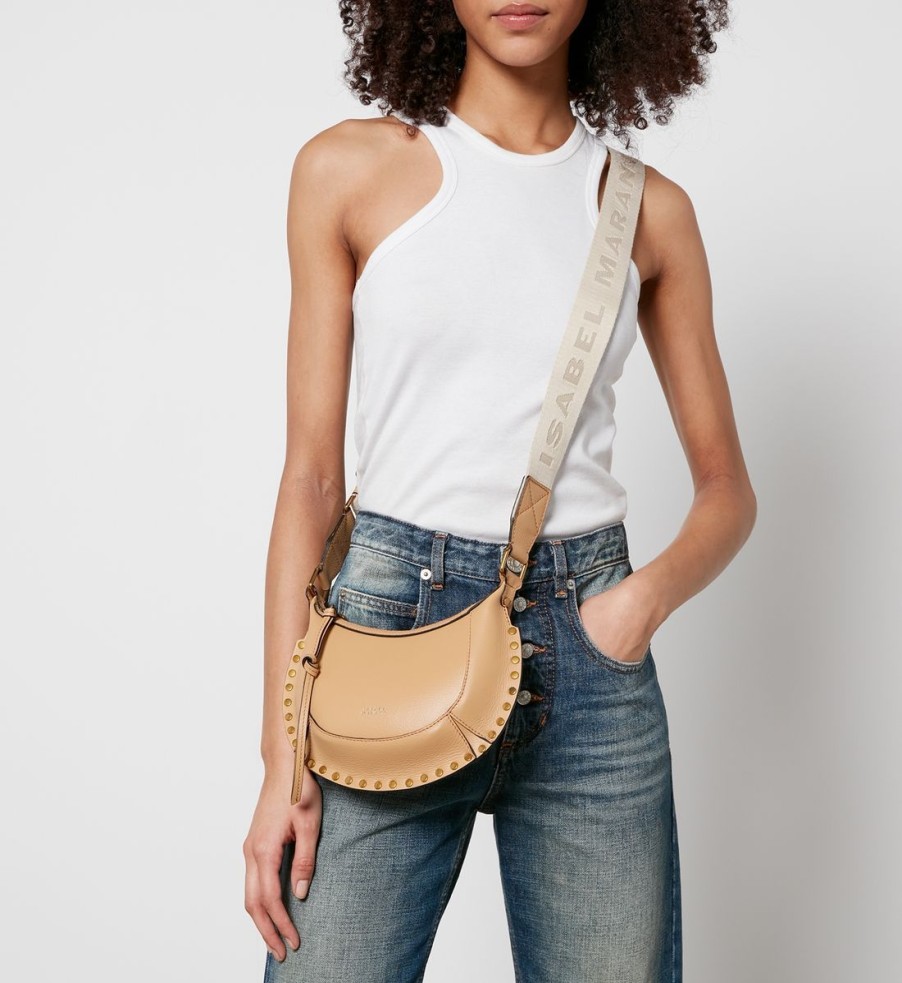 Women Isabel Marant Bags | Isabel Marant Mini Moon Leather Shoulder Bag