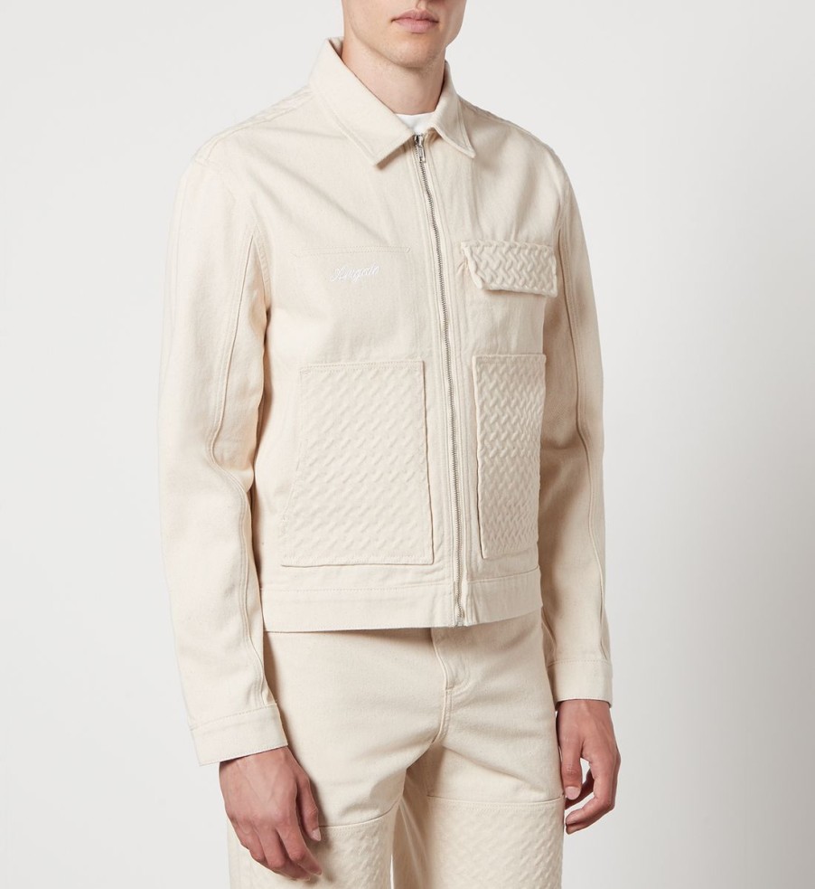 Men Axel Arigato Jackets | Axel Arigato Grate Embossed Cotton-Twill Jacket