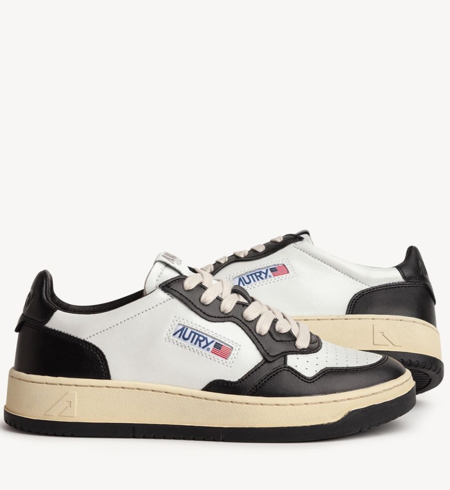 Men Autry Trainers | Autry Men'S Medalist Leather Court Trainers