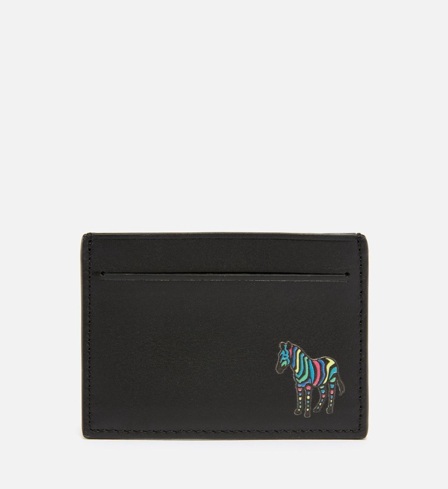 Men PS PAUL SMITH Wallets | Ps Paul Smith Embroidered Leather Cardholder