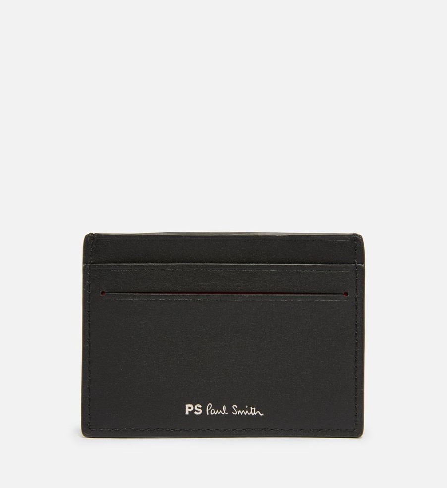 Men PS PAUL SMITH Wallets | Ps Paul Smith Embroidered Leather Cardholder