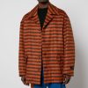 Men Marni Jackets | Marni Striped Brushed-Knit Coat