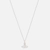 Women Vivienne Westwood Jewellery | Vivienne Westwood Women'S Reina Pendant - Platinum/White