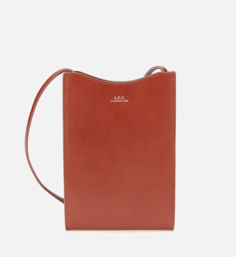 Men A.P.C. Bags | A.P.C. Men'S Jamie Neck Pouch - Hazelnut